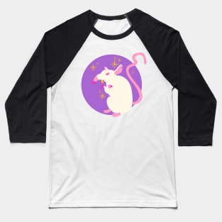 Hand Drawn Evil Rat Baseball T-Shirt